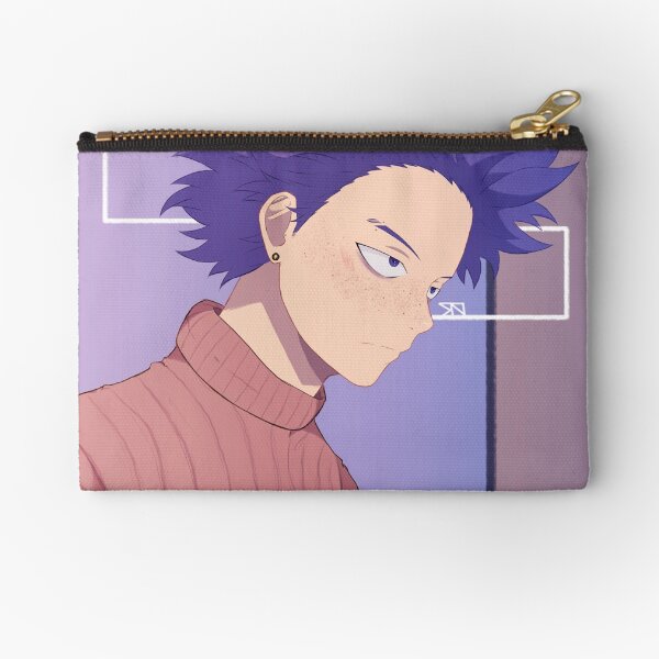 Purple Freckled Boy Zipper Pouch
