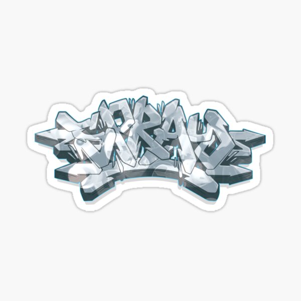 Spray Graffiti Lettering Sticker For Sale By Namegraffiti Redbubble 6016