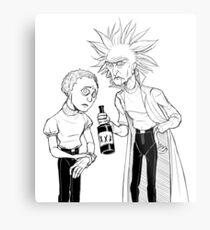 Rick and Morty (Stylised) Metal Print