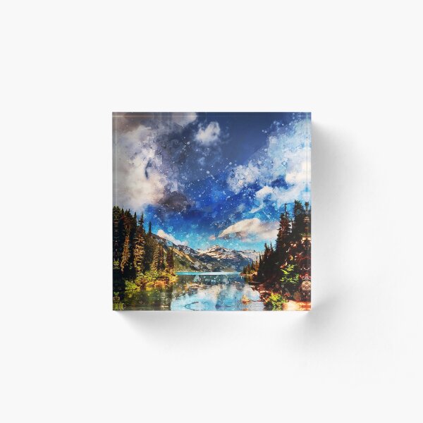 Yellowstone National Park Acrylic Block