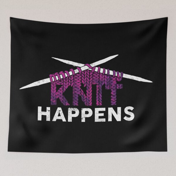 Item preview, Knit Happens Funny Knitting and Craft Design designed and sold by polliadesign.