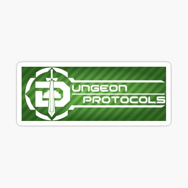 Dungeon Protocols New long logo Sticker
