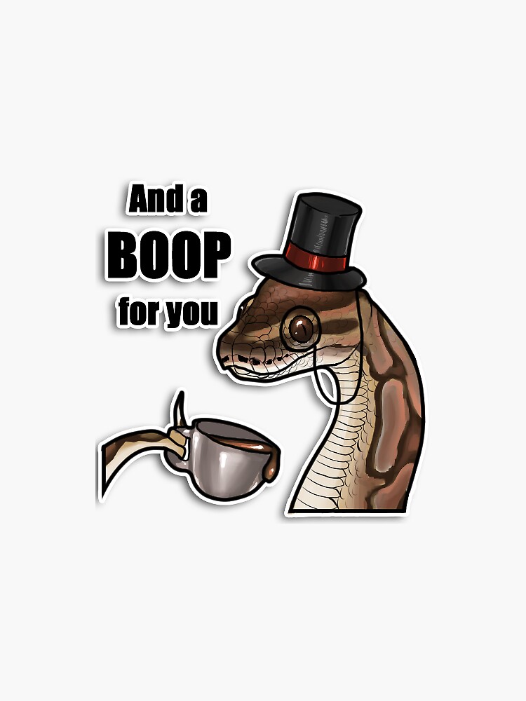 Thumbnail 3 of 3, Sticker, Dapper Python designed and sold by Taterbunny.