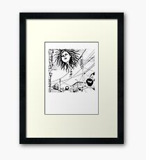 junji ito love Framed Print