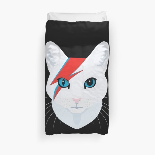 Cat Bowie Duvet Cover