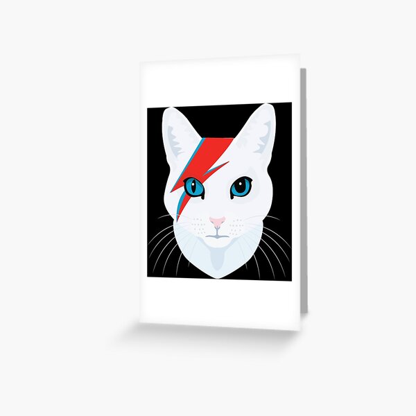Cat Bowie Greeting Card