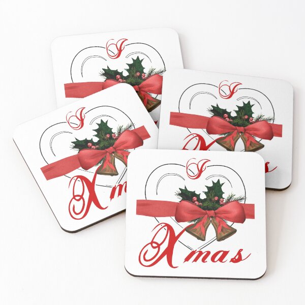 Item preview, i love xmas - heart with christmas bells designed and sold by cglightNingART.