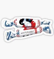 White rabbit logo Sticker