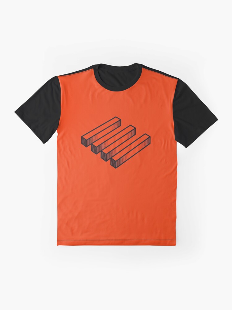 Imagen 4 de 5, Camiseta gráfica con la obra Ilusion optica i, diseñada y vendida por palmprints.