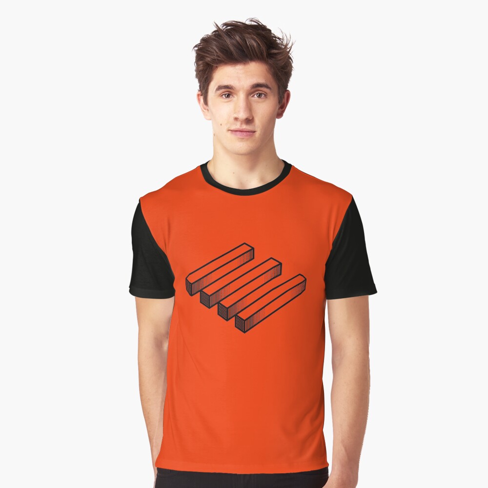 Vista previa del artículo con la obra «Camiseta gráfica», diseñado y vendido por palmprints.