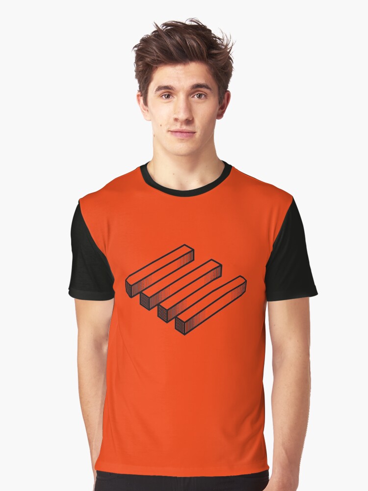 Imagen 1 de 5, Camiseta gráfica con la obra Ilusion optica i, diseñada y vendida por palmprints.