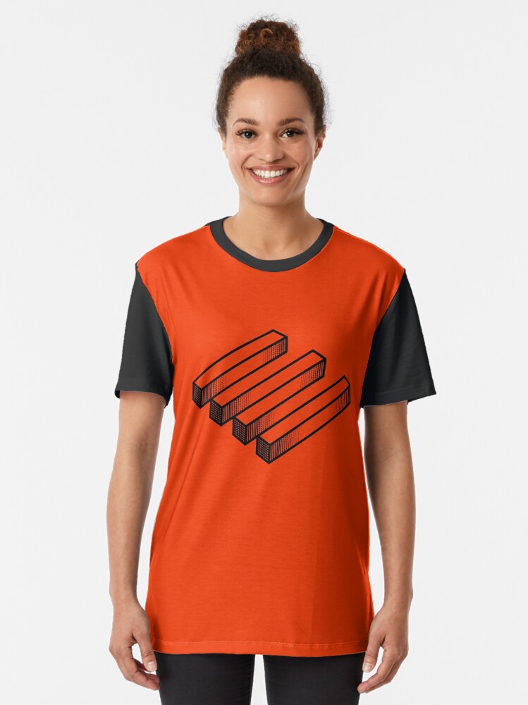 Imagen 2 de 5, Camiseta gráfica con la obra Ilusion optica i, diseñada y vendida por palmprints.