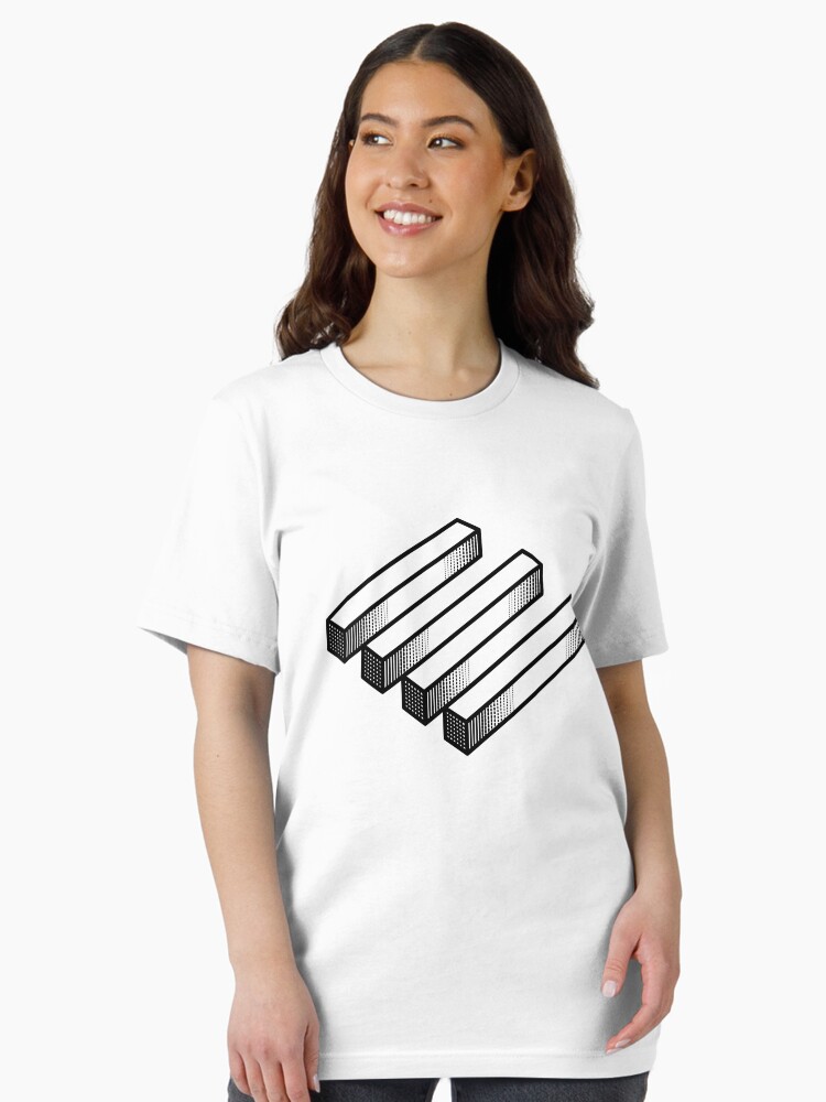 Imagen 2 de 7, Camiseta esencial con la obra Ilusion optica i, diseñada y vendida por palmprints.