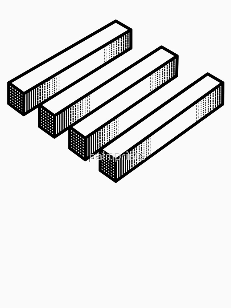 Imagen 5 de 5, Camiseta larga con la obra Ilusion optica i, diseñada y vendida por palmprints.