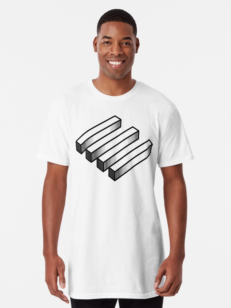Imagen 1 de 5, Camiseta larga con la obra Ilusion optica i, diseñada y vendida por palmprints.