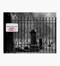 Disrespect Photographic Print