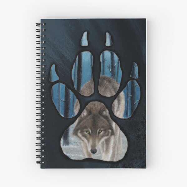 Item preview, PAW PRINT Walking Wolf designed and sold by WolfPathStudio.