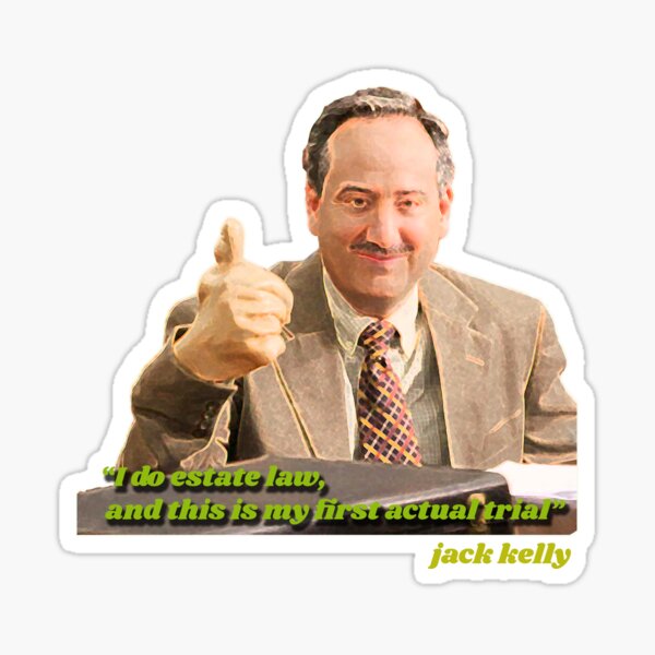 Jack Kelly - McPoyle vs. Ponderosa: The Trial of the Century Sticker