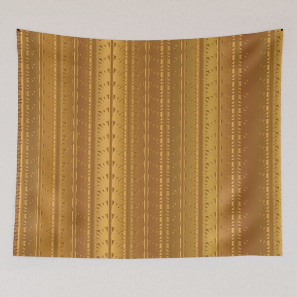 Item preview, Gold Copper Vertical Stripes Vector Pattern Hand Drawn Background designed and sold by Limolida.