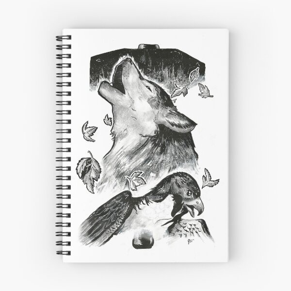 Aperçu de l'œuvre Le Forgeron : Loup et Faucon créée et vendue par MichaelHoweArts.