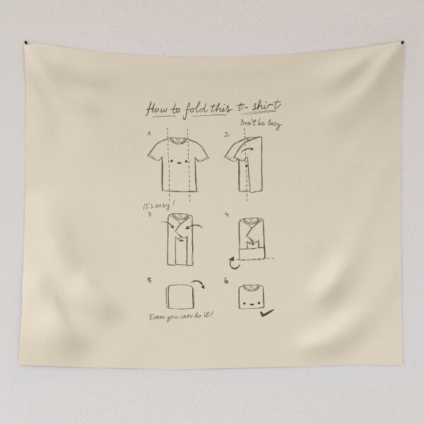 Item preview, How to fold this T-shirt - Instruction Booklet - Funny Joke designed and sold by BlancaVidal.