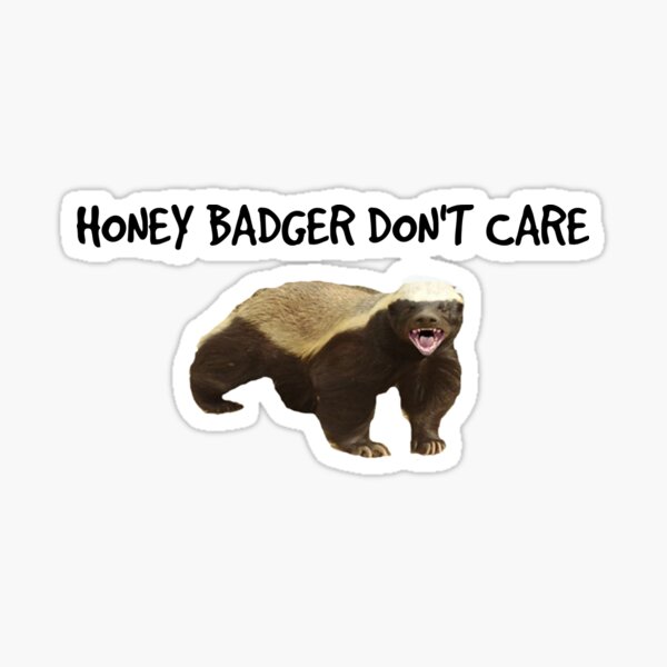 MeMe-orable Honey Badger Sticker