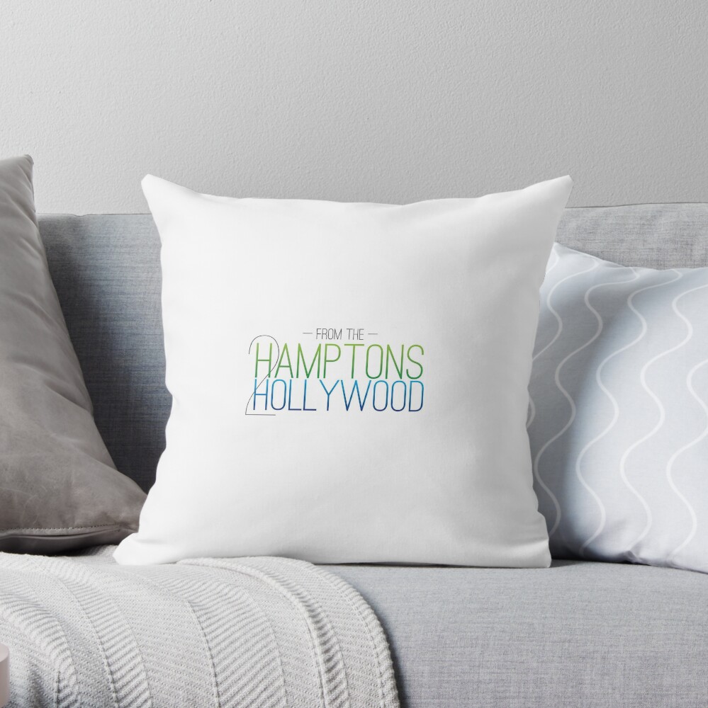 Hamptons to Hollywood Apparel Throw Pillow