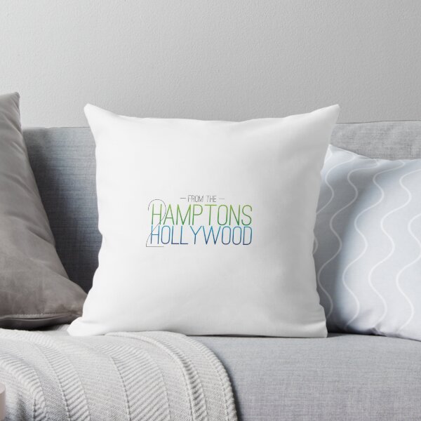 Hamptons to Hollywood Apparel Throw Pillow