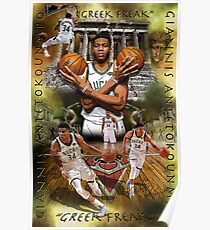 “Greek Freak” Giannis Antetokounmpo Poster Poster