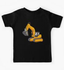 Yellow excavator Kids Tee