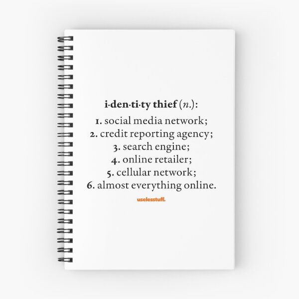 Item preview, 16270-01-BLT – Uselesstuff® Dictionary – Identity Thief – Online (Black) designed and sold by Uselesstuff.