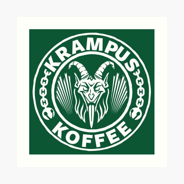 Krampus Koffee Art Print