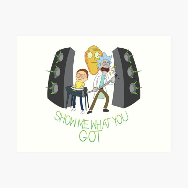 Rockin Rick & Morty Art Print