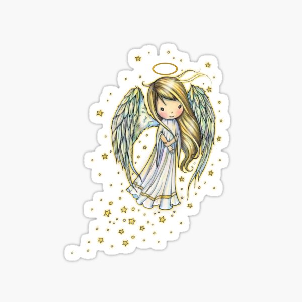 Item preview, Little Star Angel Whimsical Holiday Art by Molly Harrison designed and sold by Molly  Harrison.