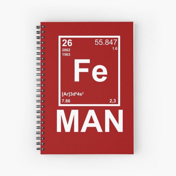 Fe (Iron) Man Spiral Notebook