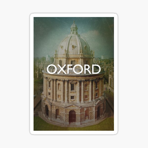 Oxford, England, UK, United Kingdom University, Vintage Retro Postcard, Print, Pillow, T-Shirt, Case Sticker