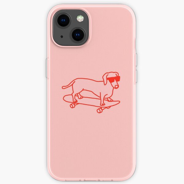 Sausage Dog on a Skateboard  iPhone Soft Case