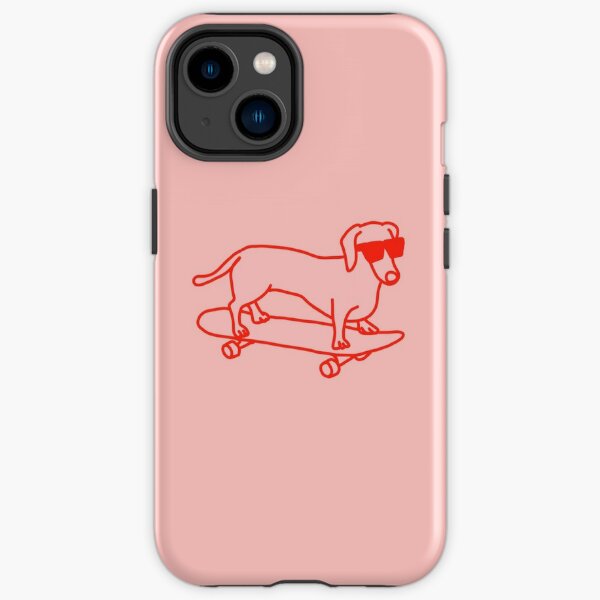 Sausage Dog on a Skateboard  iPhone Tough Case