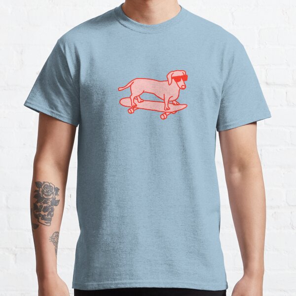 Sausage Dog on a Skateboard Classic T-Shirt