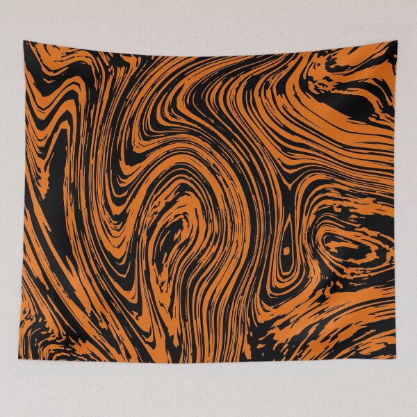 Item preview, Pattern of black and orange marble designed and sold by Kirill Berbetch.