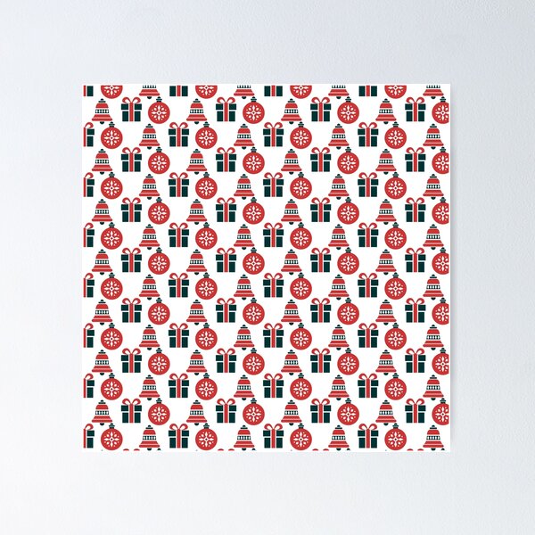 Item preview, Flat elegant pattern christmas elements for gift Hew Year designed and sold by minimalpride.