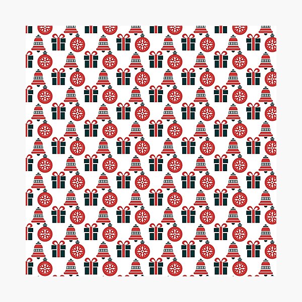 Item preview, Flat elegant pattern christmas elements for gift Hew Year designed and sold by minimalpride.
