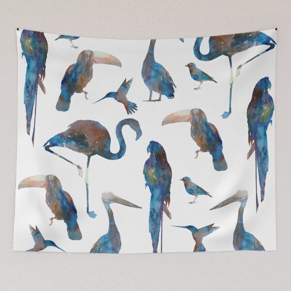 Item preview, Tropical Birds Watercolor designed and sold by Rodrigo Fonseca.