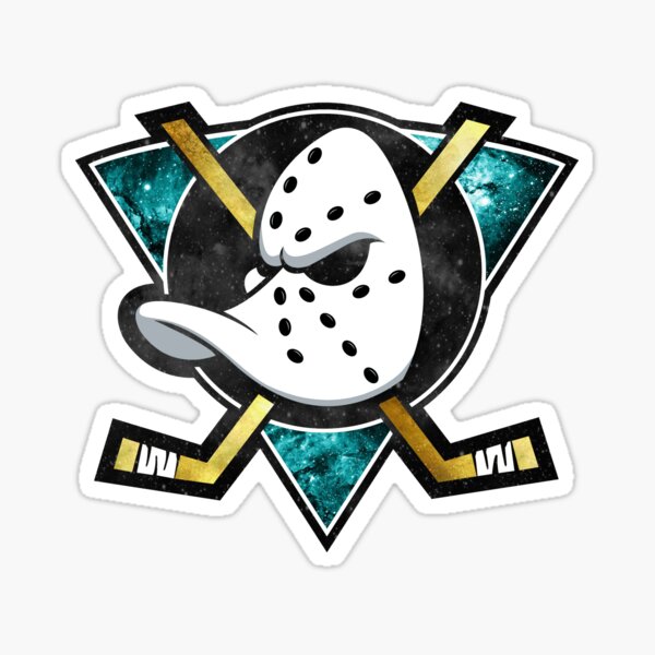 Mächtige Enten von Anaheim Galaxy Logo Sticker