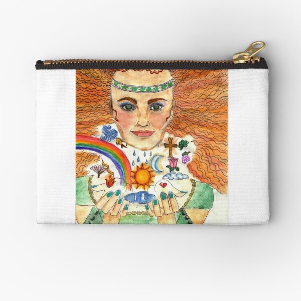 Celtic Women with Rainbows and the Sun and Moon Zipper Pouch