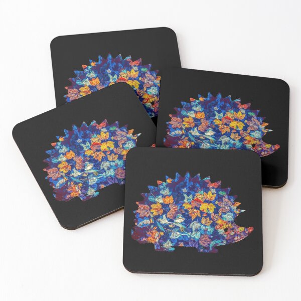 Item preview, hedgehog autumn leaves designed and sold by TShirtsByMs.