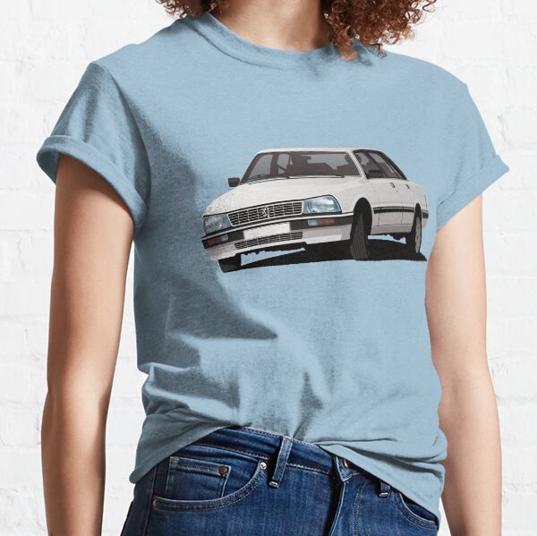 Peugeot 505 GTi - Turbo - blanc T-shirt classique