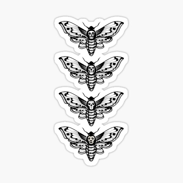 Item preview, Ghost Death Head Moth designed and sold by ninthstreet.