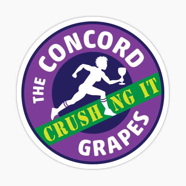 Concord Grapes - Crushing It Sticker