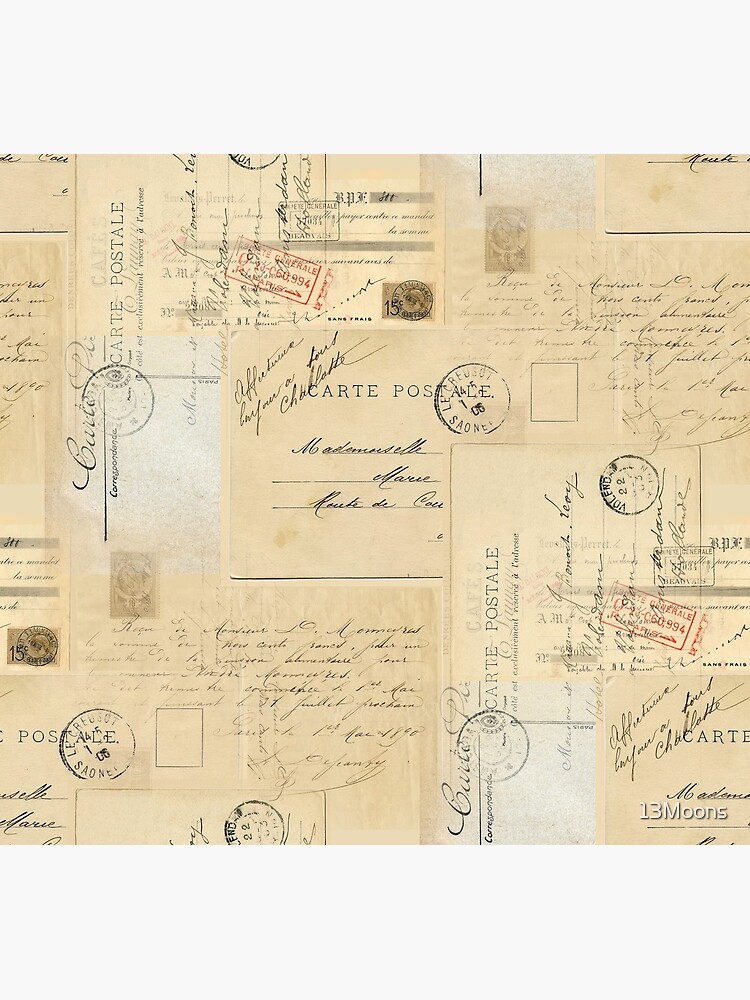 French vintage lot of 7 postcards